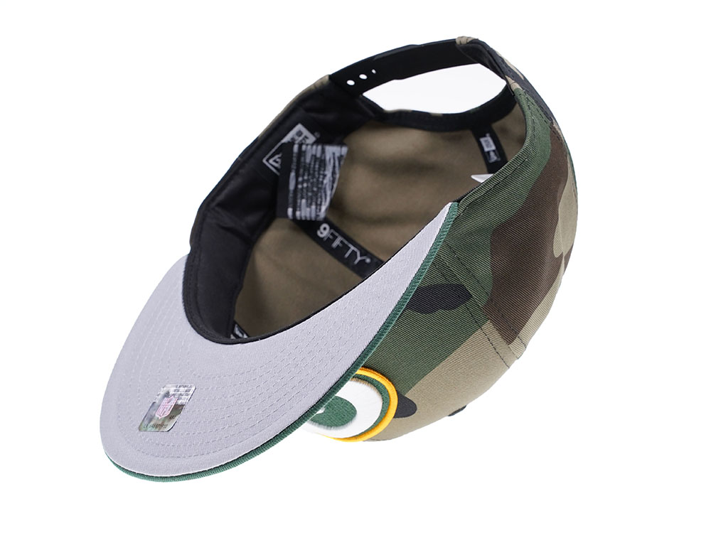 New Era Green Bay Packers Woodcamo Edition 9Fifty Snapback Casquette