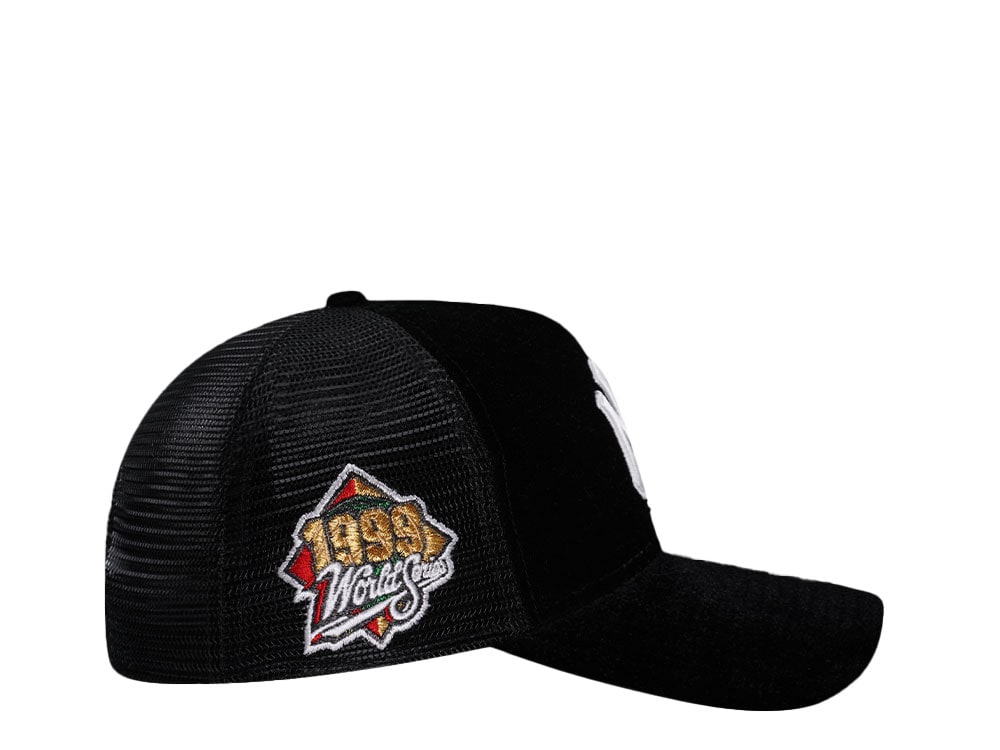 New Era New York Yankees World Series 1999 Black Velvet Trucker Edition 9Forty A Frame Snapback Casquette