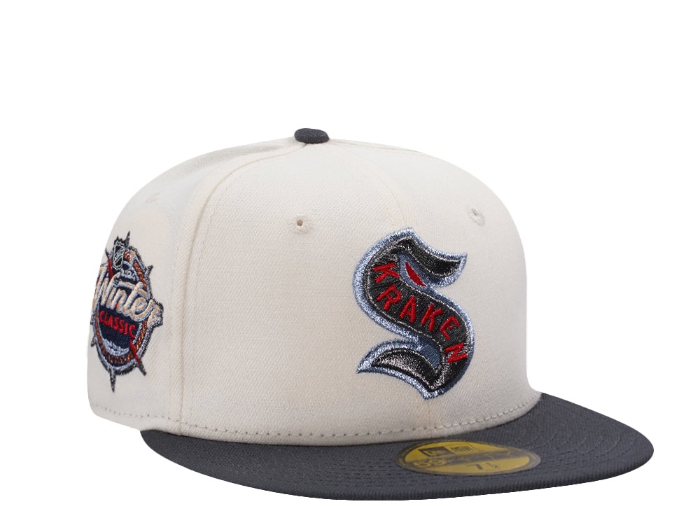 New Era Seattle Kraken Winter Classic Chrome Two Tone Edition 59Fifty Fitted Casquette