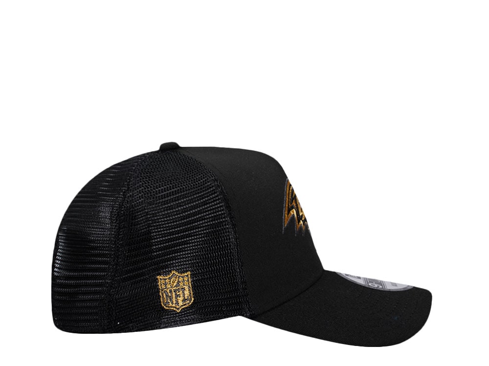 New Era Baltimore Ravens Black and Gold Classic Edition Trucker A Frame 9Forty Casquette