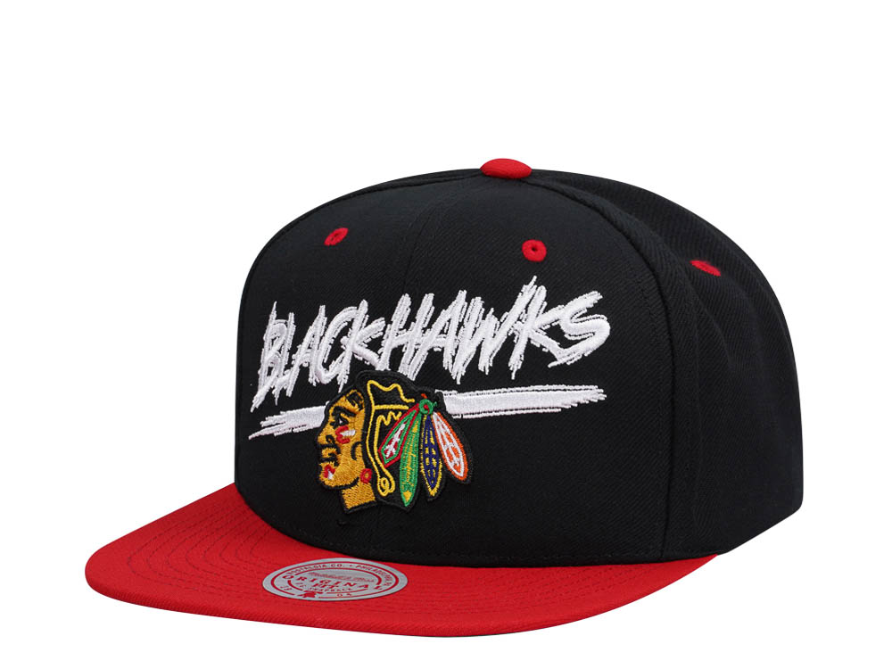 Mitchell & Ness Chicago Blackhawks Transcript Two Tone Snapback Casquette