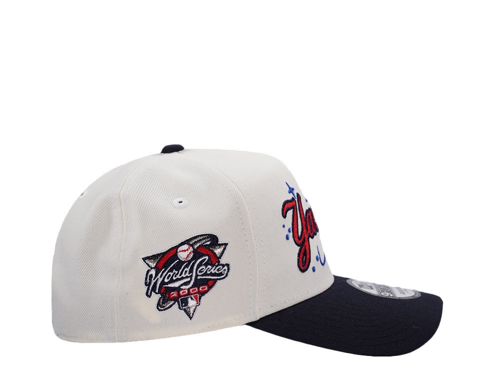 New Era New York Yankees World Series 2000 Chrome Two Tone Edition 9Forty A Frame Snapback Casquette