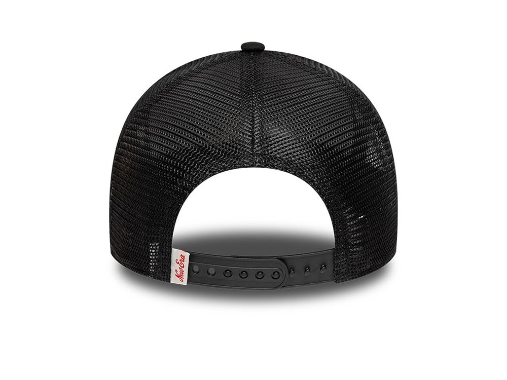 New Era Patch Distressed Black Prime Edition 9Forty A Frame Trucker Snapback Casquette