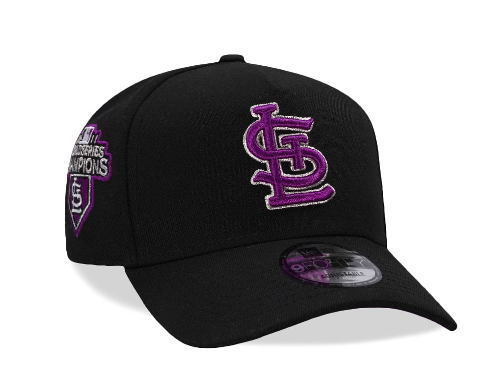 New Era St. Louis Cardinals World Series Champions 2011 Black Prime Edition 9Forty A Frame Snapback Casquette