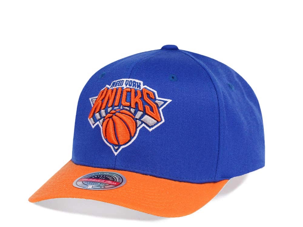 Mitchell & Ness New York Knicks Team Two Tone Red Line Solid Flex Snapback Casquette