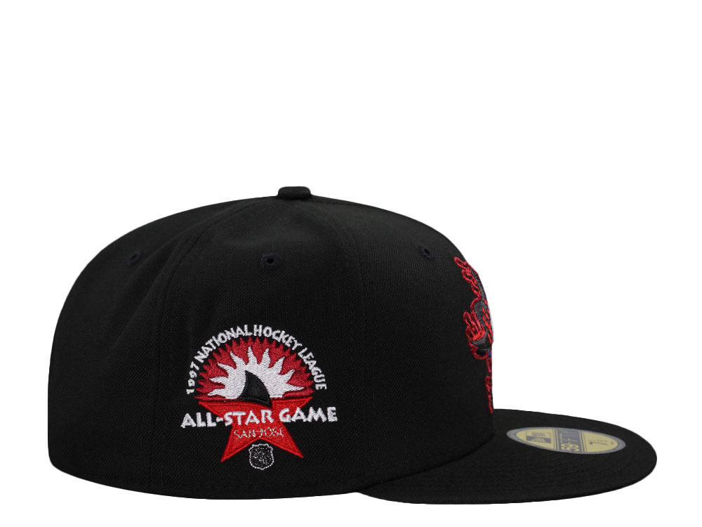 New Era San Jose Sharks All Star Game 1997 Black Red Edition 59Fifty Fitted Casquette