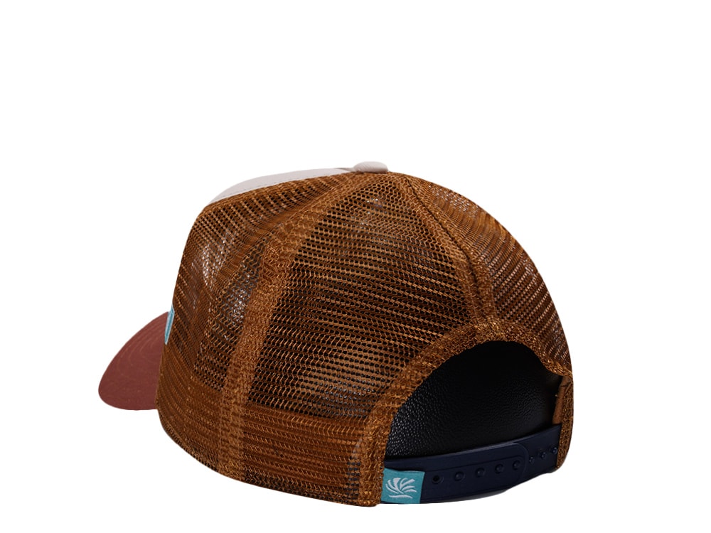 Djinns HFT Surfing Sucks White Coastal Edition Trucker Snapback Casquette