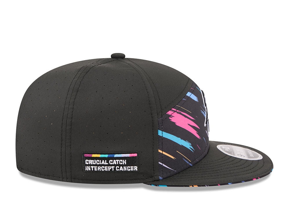 New Era Minnesota Vikings Crucial Catch 2026 Black Edition 9Fifty Split Panel Snapback Casquette