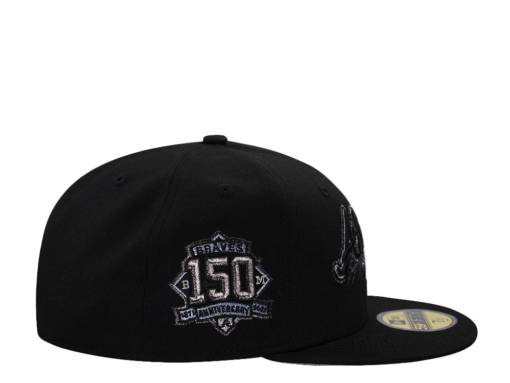 New Era Atlanta Braves 150th Anniversary Black Prime Edition 59Fifty Fitted Casquette