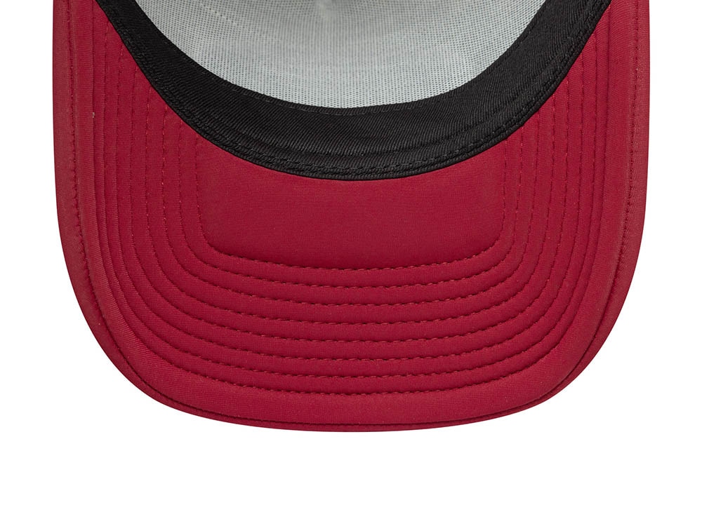 New Era Oval Foam Patch Cherry 9Forty A Frame Trucker Snapback Casquette