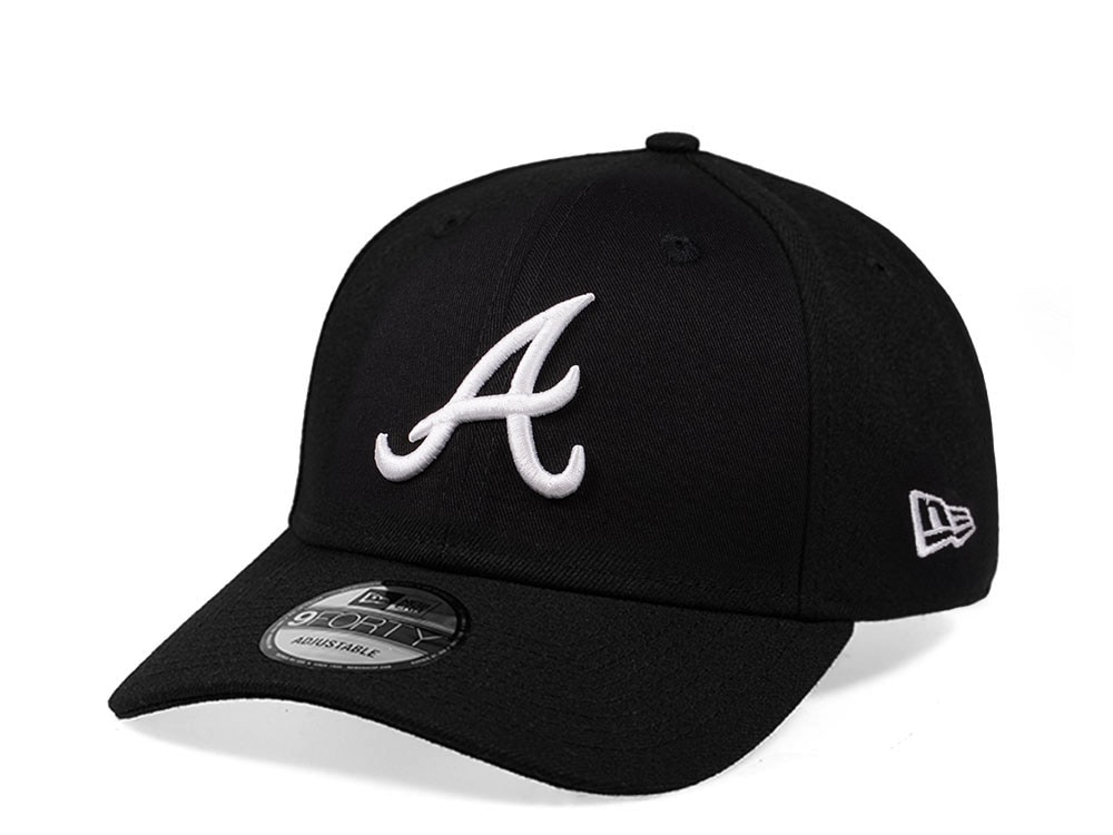 New Era Atlanta Braves Black and White Edition 9Forty Snapback Casquette