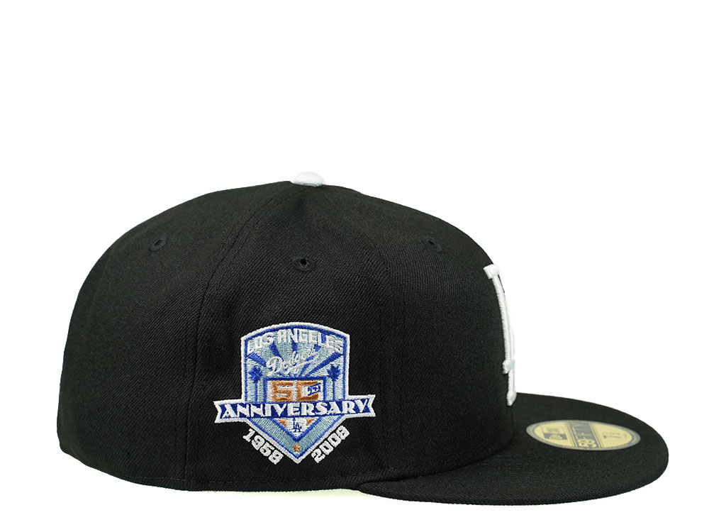 New Era Los Angeles Dodgers 50th Anniversary Black Edition 59Fifty Fitted Casquette
