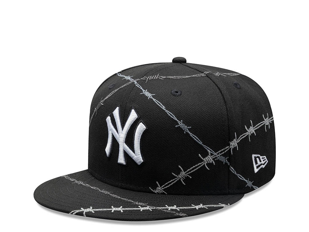 New Era New York Yankees Barbwire Black Prime Edition 59Fifty Fitted Casquette