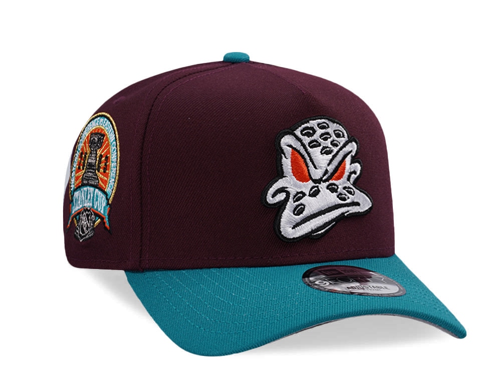 New Era Anaheim Ducks Stanley Cup 2003 Maroon Two Tone Edition 9Forty A Frame Snapback Casquette