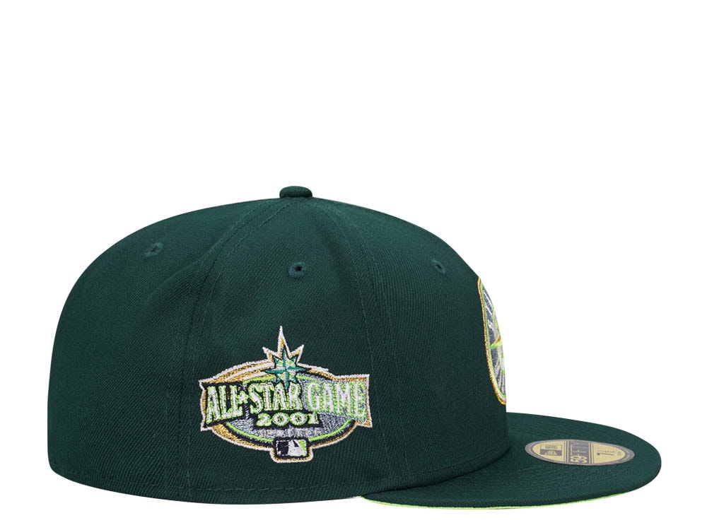 New Era Seattle Mariners All Star Game 2001 Sushi Green Edition 59Fifty Fitted Casquette