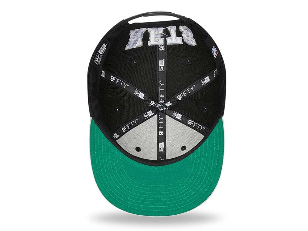 New Era Brooklyn Nets Team Arch Gray and Black 9Fifty Snapback Casquette