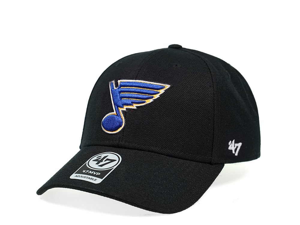47Brand St. Louis Blues Classic Black Strapback Casquette