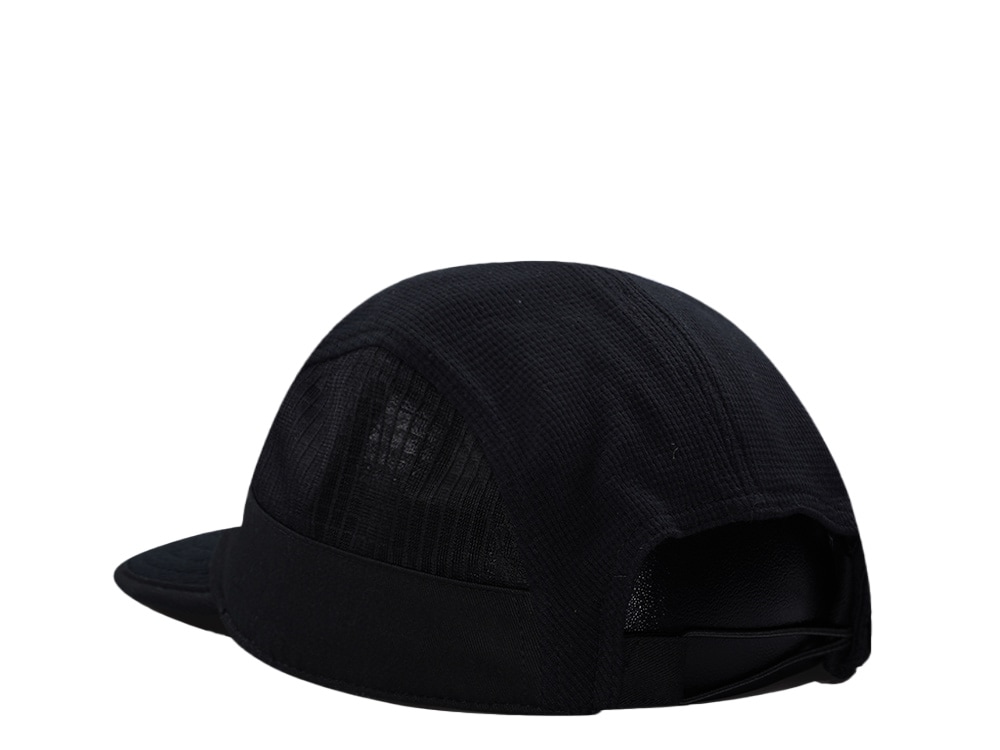 Djinns 5 Panel Black Waffle Mountain Drawcord Strapback Casquette