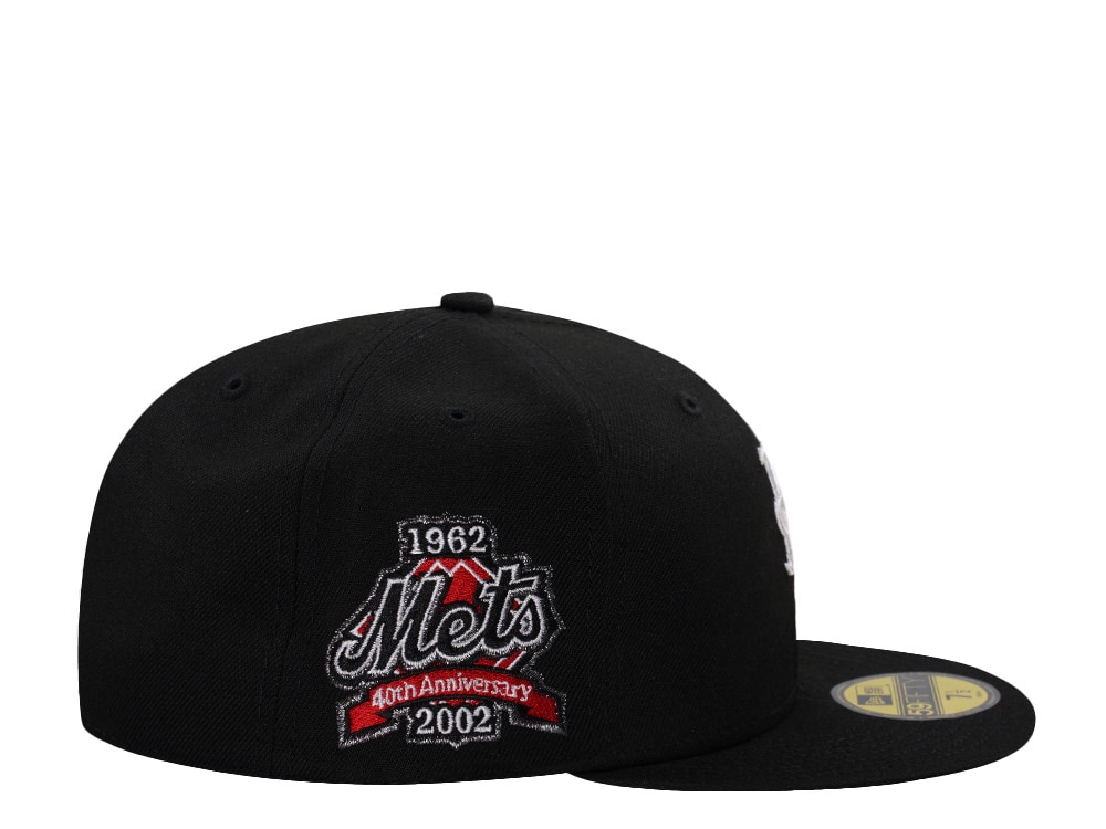 New Era New York Mets 40th Anniversary Black Prime Edition 59Fifty Fitted Casquette