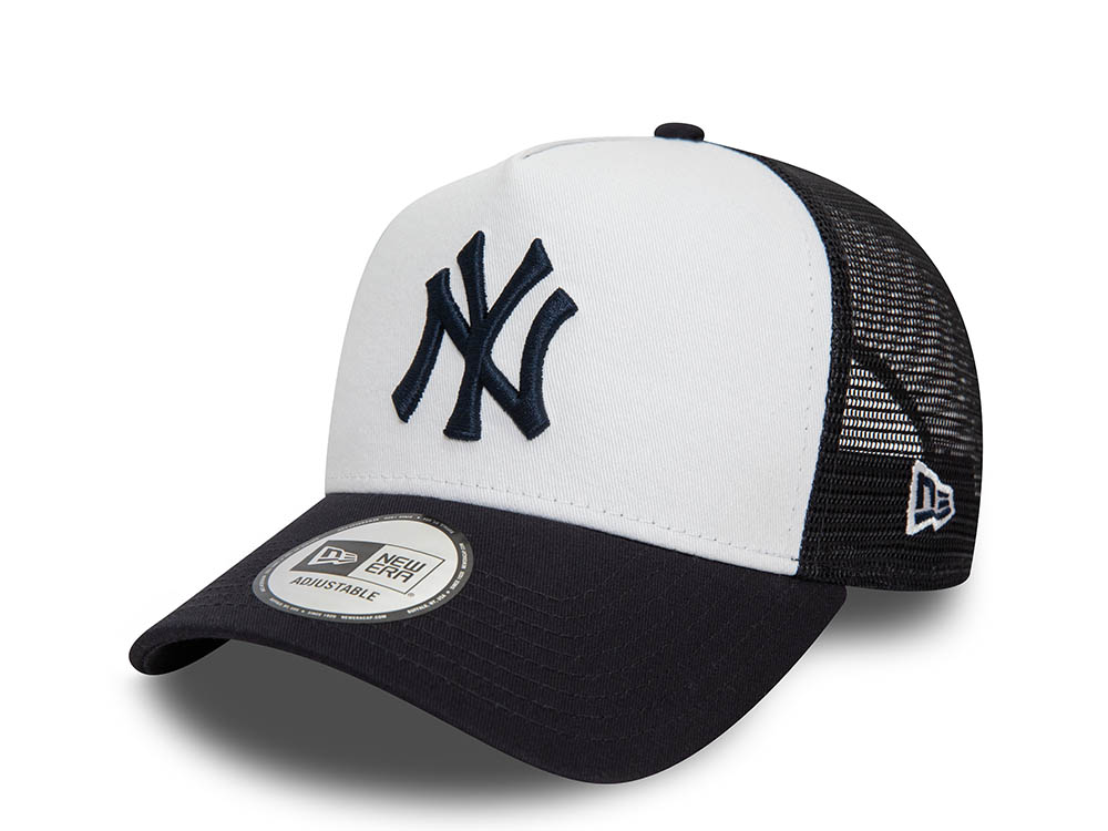 New Era New York Yankees Team Colour Block Navy 9Forty A Frame Trucker Snapback Casquette