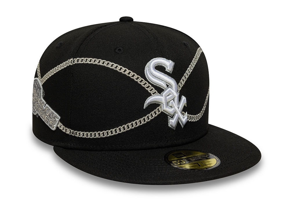 New Era Chicago White Sox Chain Wrap Black Edition 59Fifty Fitted Casquette