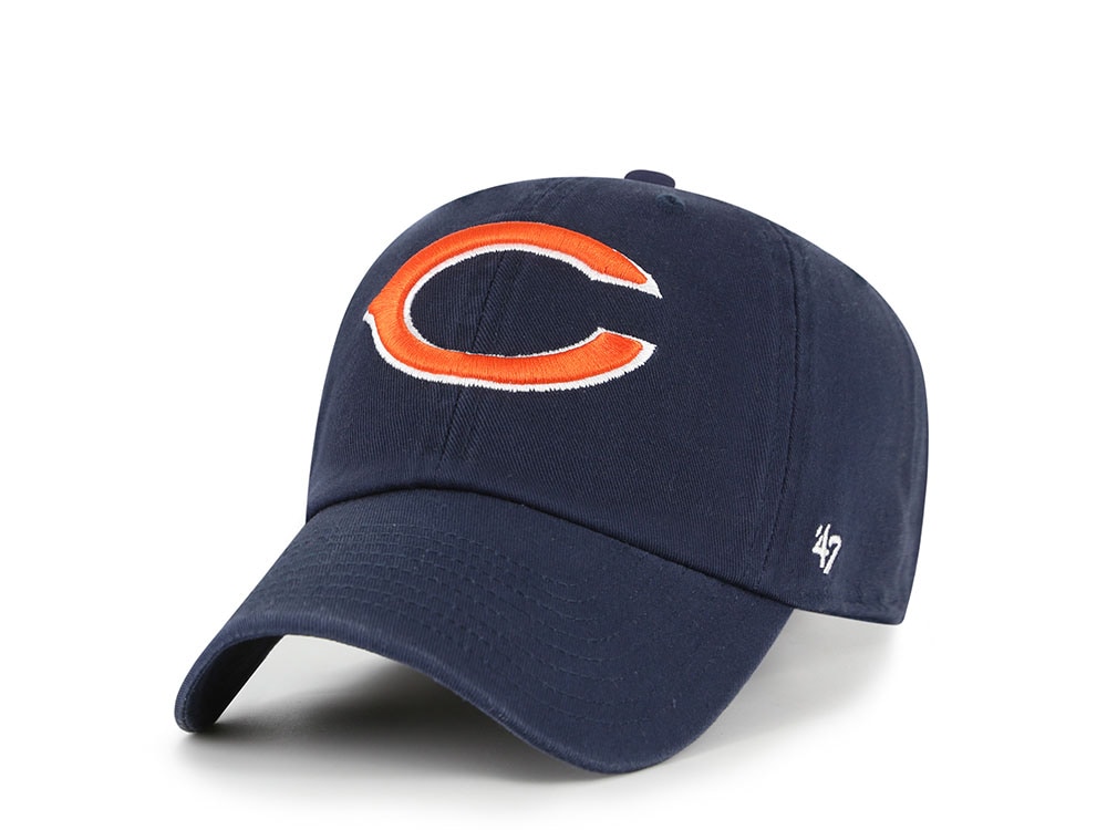 47Brand Chicago Bears Navy Classic Edition Clean Up Strapback Casquette