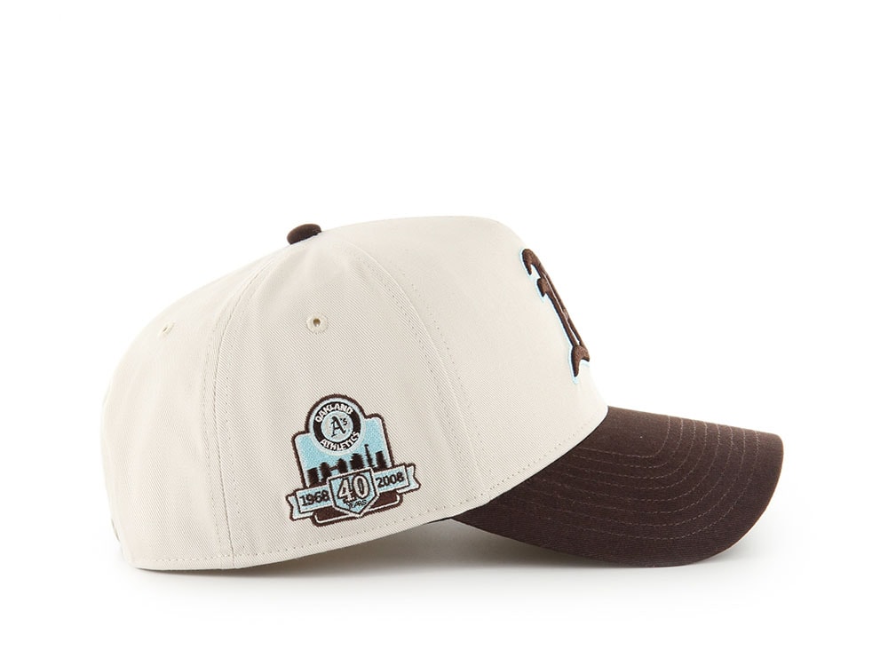 47Brand Oakland Athletics Cooperstown Bone Edition MVP Snapback Casquette