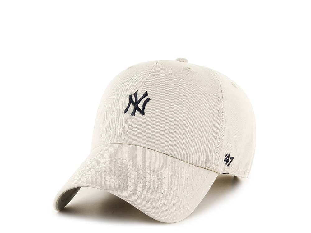 47Brand New York Yankees Natural Base Runner Clean up Strapback Casquette