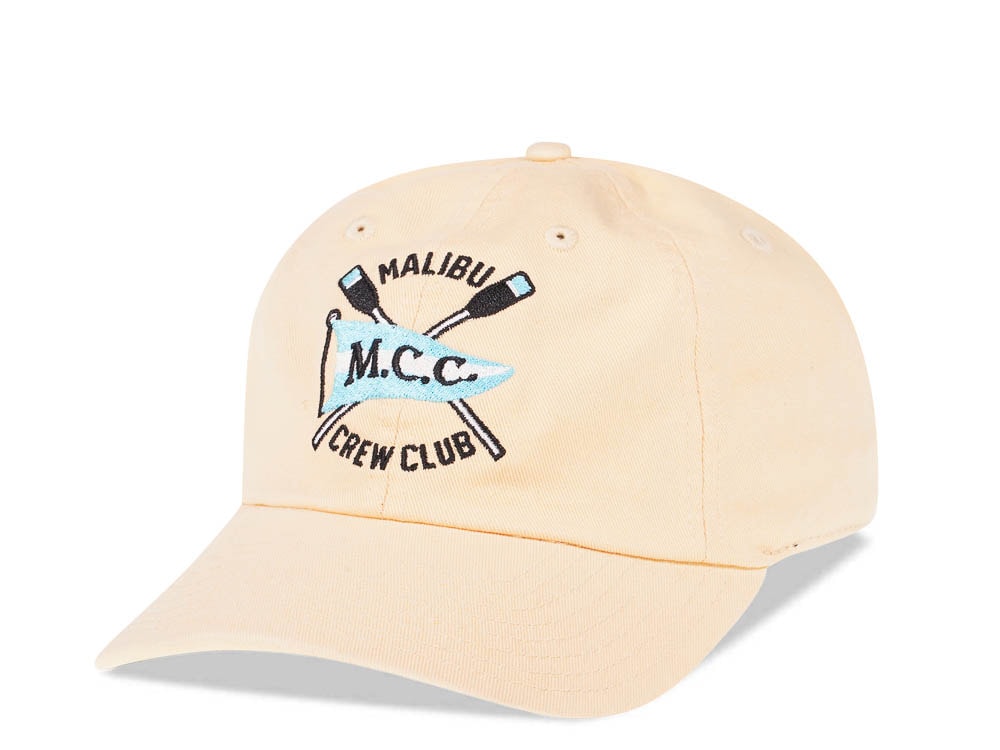 American Needle Malibu Crew Club Yellow Vintage Casual Strapback Casquette