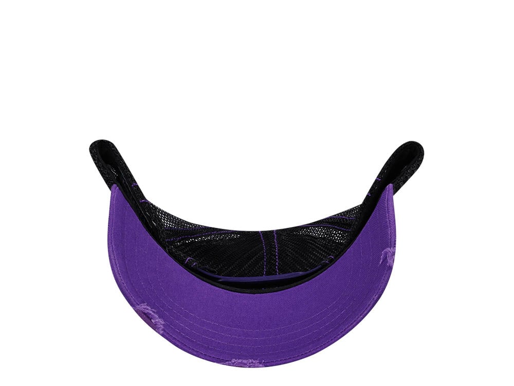 Von Dutch White Purple Two Tone Edition Trucker A Frame Snapback Casquette