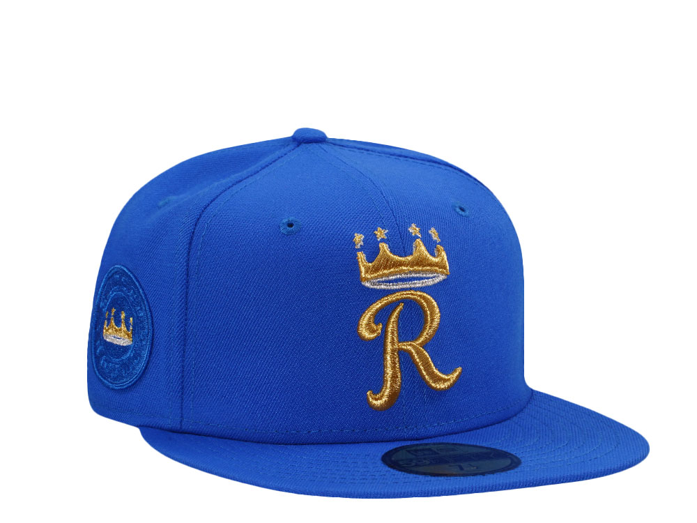 New Era Kansas City Royals Supmarine Blue Luxury Prime Edition 59Fifty Fitted Casquette