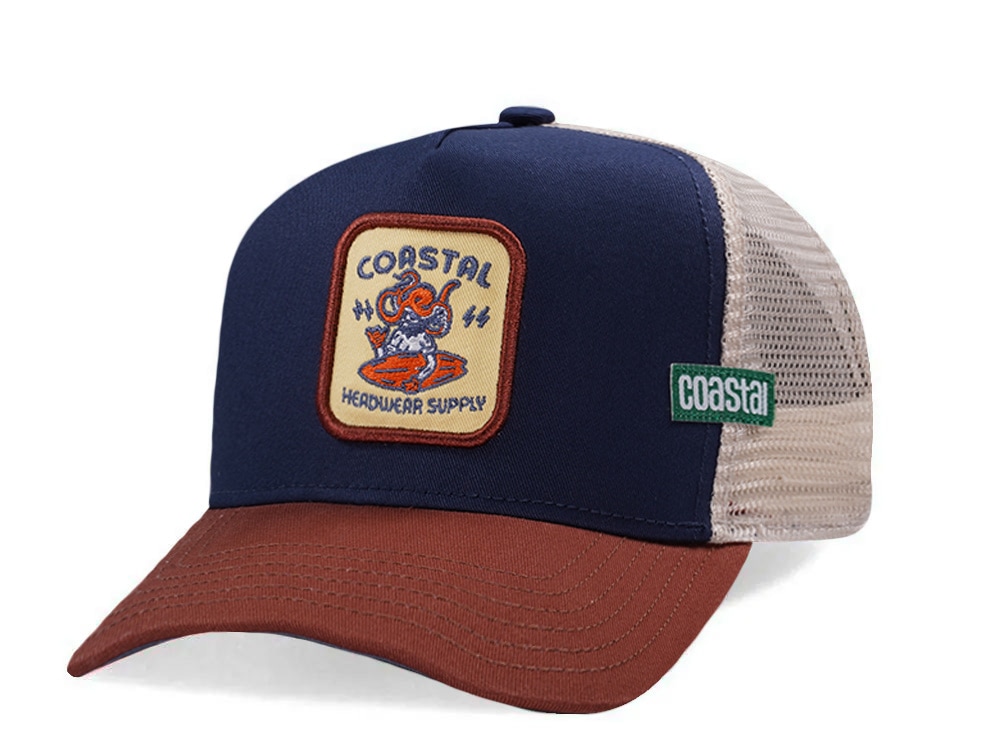 Djinns HFT Headwear Supply Navy Coastal Edition Trucker Snapback Casquette
