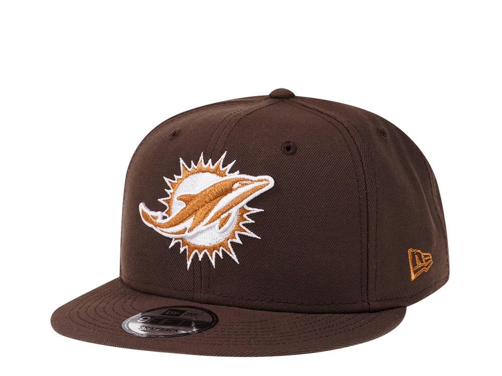 New Era Miami Dolphins Brown Caramel Edition 9Fifty Snapback Casquette
