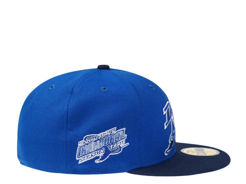 New Era Tampa Bay Rays Inaugural Season 1998 Deep Sea Metallic Two Tone Edition 59Fifty Fitted Casquette