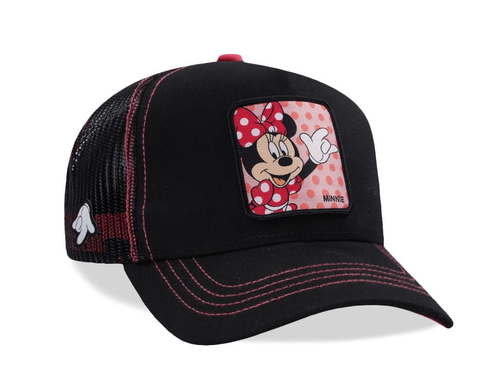 Capslab Disney Mickey and Friends Minnie Black Pink Edition Trucker Snapback Casquette