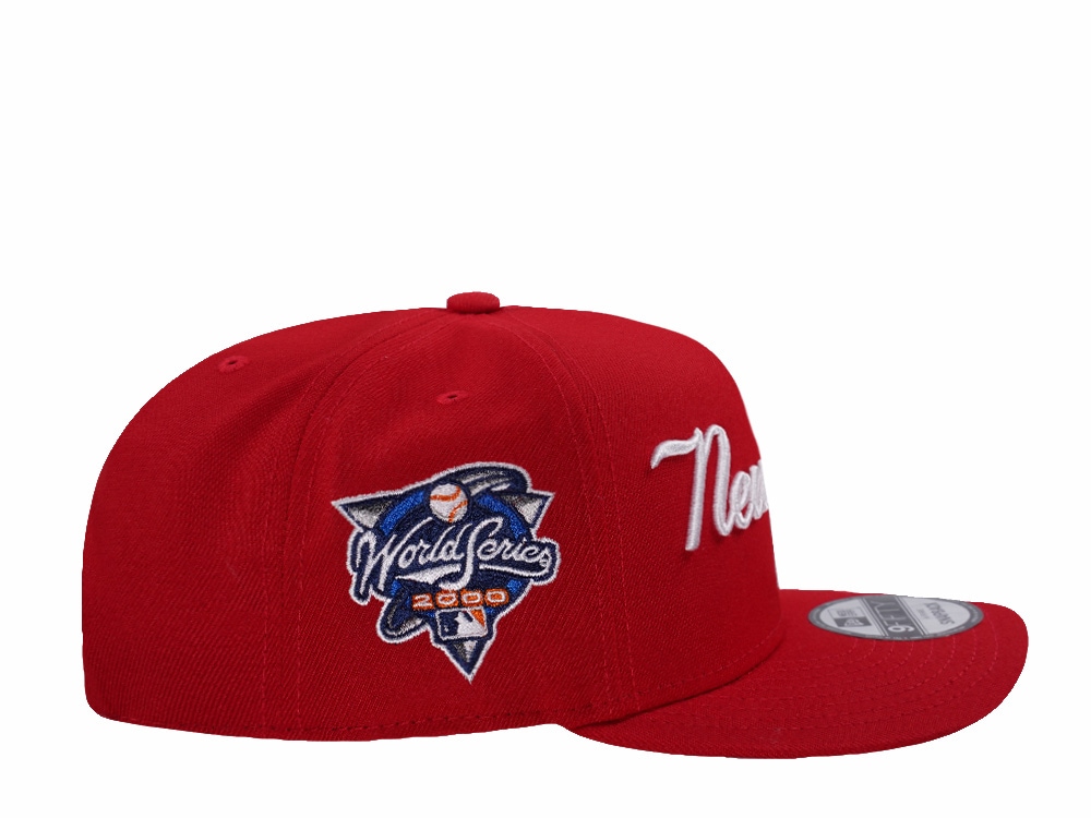 New Era New York Yankees World Series 2000 Scarlet Prime Edition 9Fifty A Frame Snapback Casquette