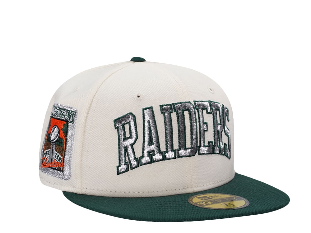 New Era Las Vegas Raiders Super Bowl XI Chrome Two Tone Edition 59Fifty Fitted Casquette