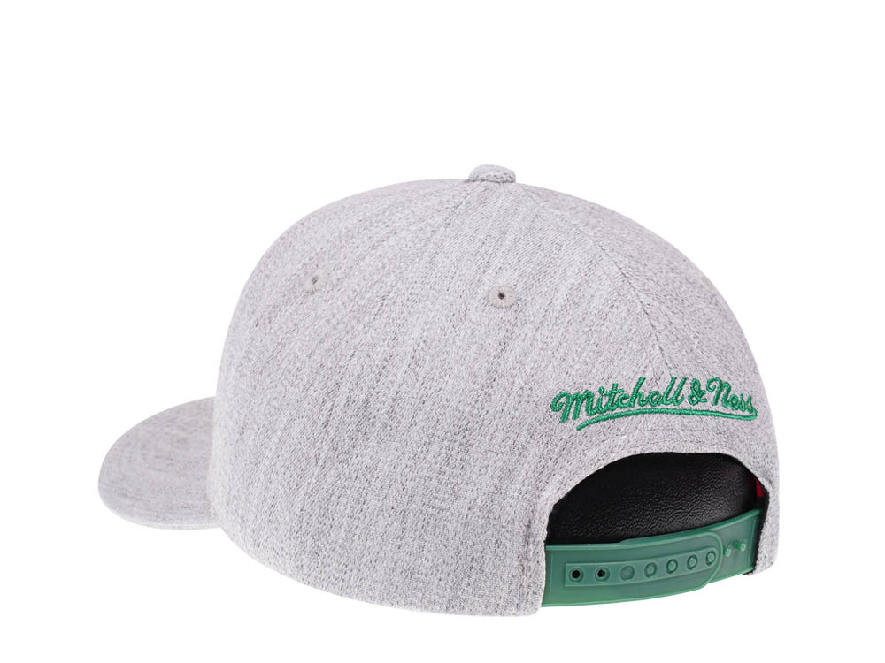 Mitchell & Ness Boston Celtics Heather Gray Red Line Flex Snapback Casquette