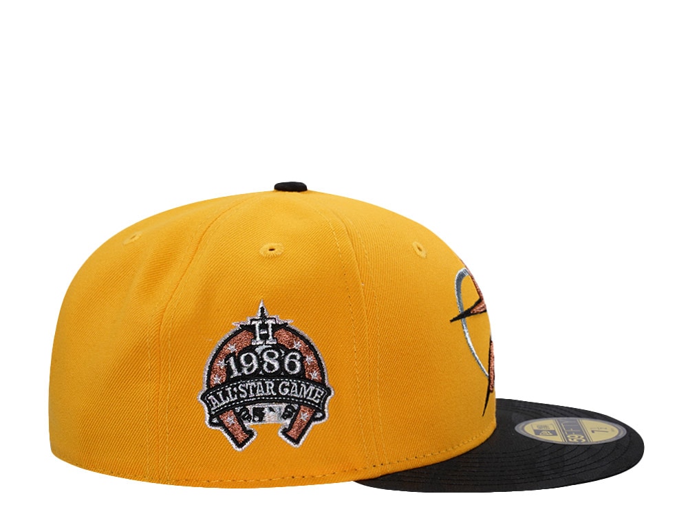 New Era Houston Astros All Star Game 1986 Gold Two Tone Edition 59Fifty Fitted Casquette