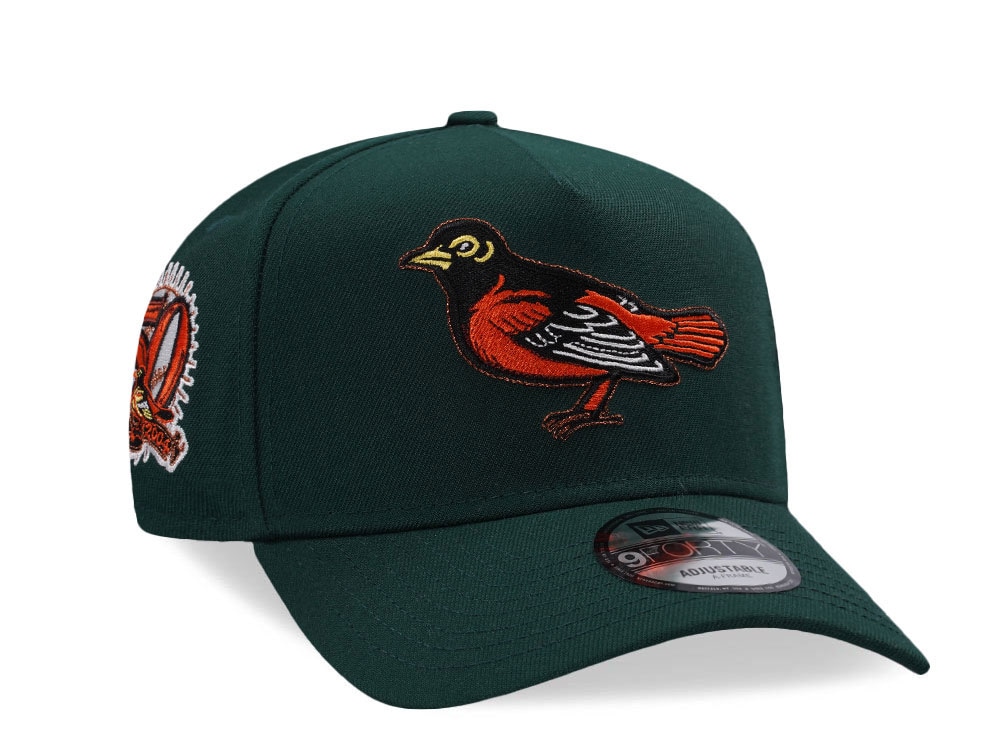 New Era Baltimore Orioles 50th Anniversary Dark Green 9Forty A Frame Snapback Casquette