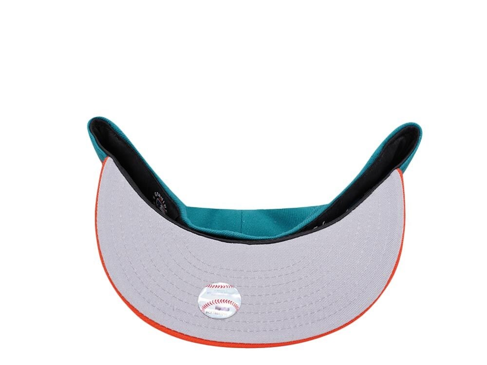 New Era Miami Marlins Teal Orange Two Tone Edition 59Fifty Fitted Casquette
