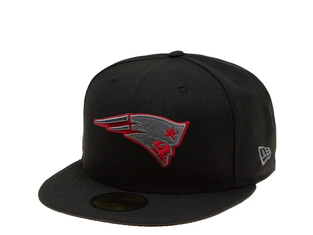 New Era New England Patriots Red Graphite 59Fifty Fitted Casquette