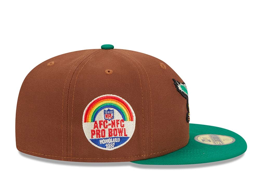 New Era Philadelphia Eagles Pro Bowl Honolulu 1987 Harvest Two Tone Edition 59Fifty Fitted Casquette