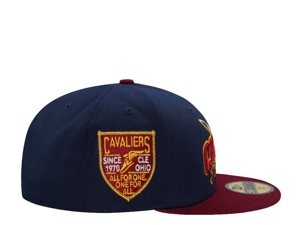 New Era Cleveland Cavaliers Inaugural Season 1970 Navy Two Tone Edition 59Fifty Fitted Casquette