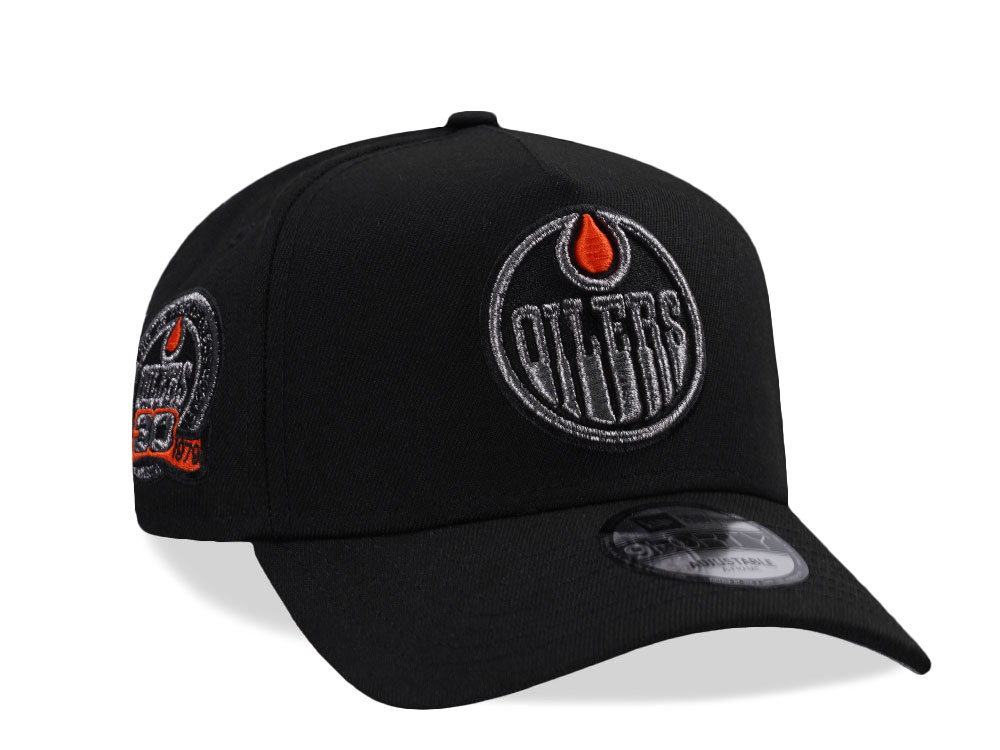 New Era Edmonton Oilers 30th Anniversary Metallic Prime Edition 9Forty A Frame Snapback Casquette