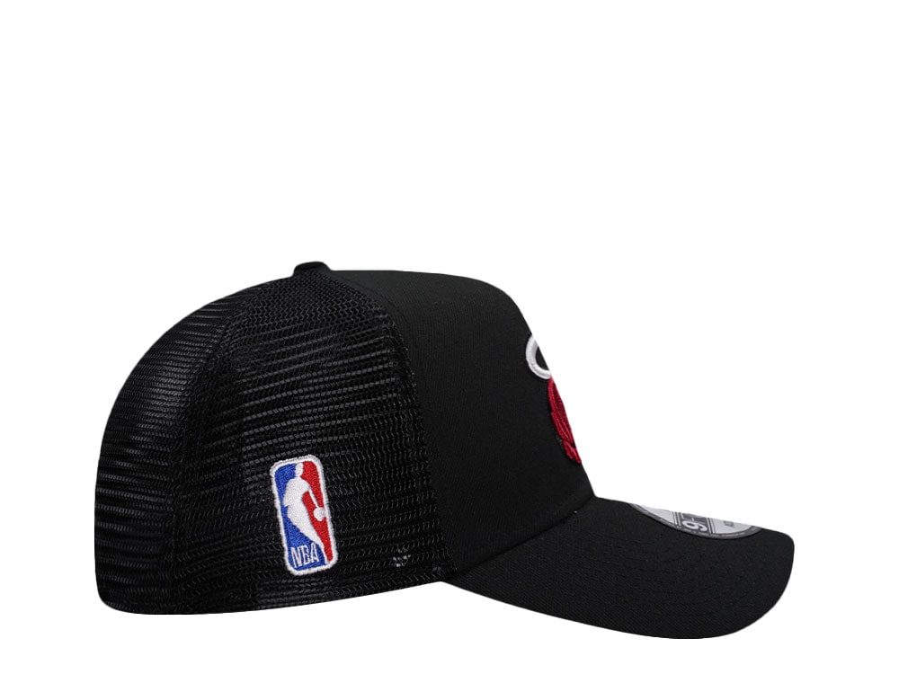 New Era Miami Heat Black Classic Edition Trucker 9Forty A Frame Snapback Casquette