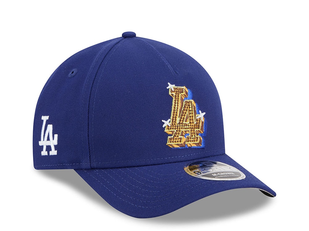 New Era Los Angeles Dodgers Emblem Blue Prime 9Forty A Frame M Crown Snapback Casquette