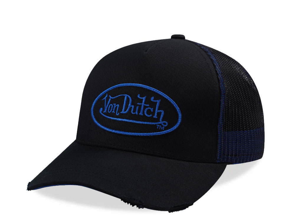 Von Dutch Oval Patch Black Trucker Snapback Casquette