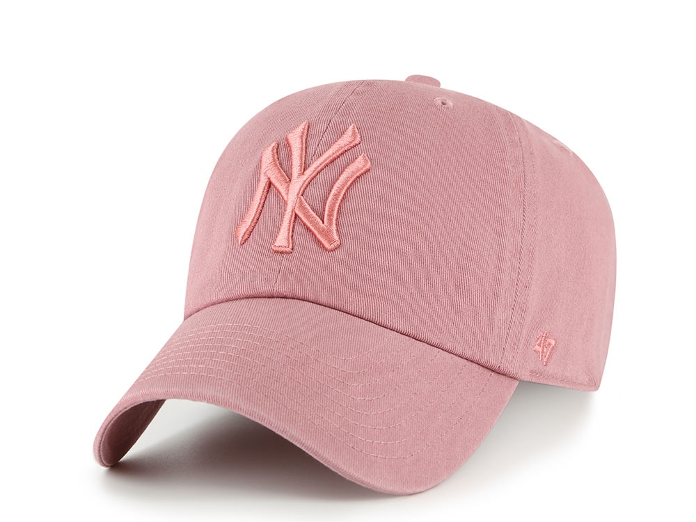 47 Brand New York Yankees Mauve Clean Up Strapback Casquette
