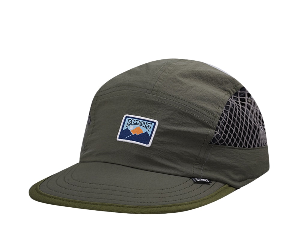 Djinns 5 Panel Olive Big Net Mountain Strapback Casquette